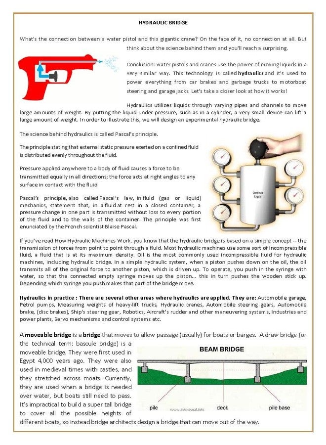 THE CURIOUS BRAIN Pascals Law Do It Yourself Science Activity Kit Hydraulic Bridge Projects (Multicolour) - Image 3